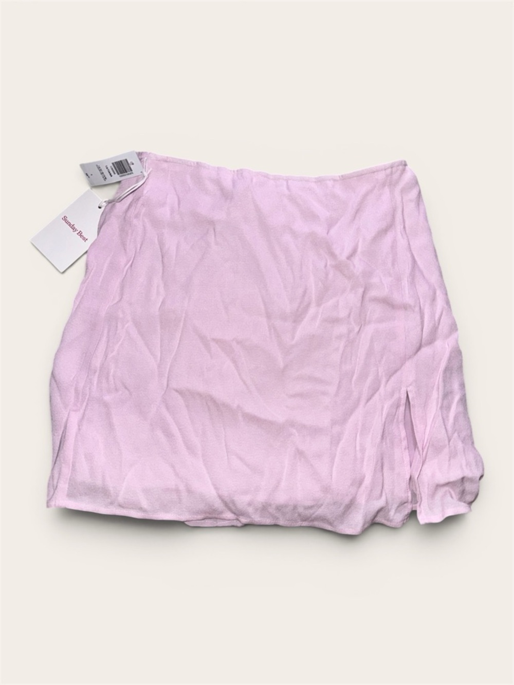 Aritzia Sunday Best Lilac Bloom Pink Tatiana Mini Skirt with Subtle Slit Size 4